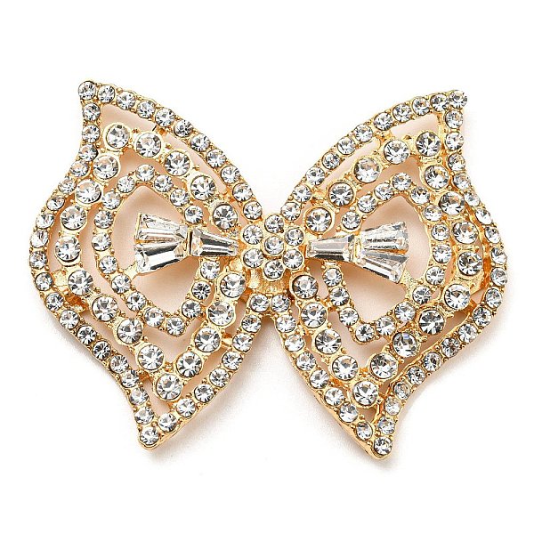 PandaHall Alloy Rhinestone Cabochons, Light Gold, Bowknot, 41x50x5mm Alloy+Rhinestone Bowknot Clear
PandaHall Alloy Rhinestone Cabochons, Light Gold, Bowknot, 41x50x5mm Alloy+Rhinestone Bowknot Clear