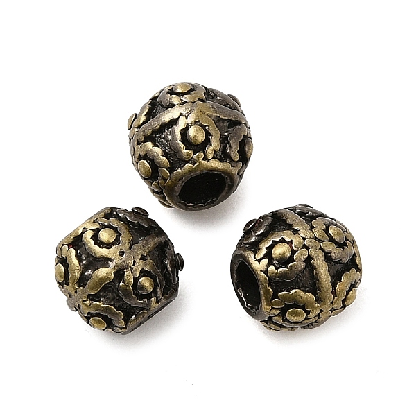 PandaHall Tibetan Style Rack Plating Brass Bead, Long-Lasting Plated, Round, Brushed Antique Bronze, 8x7mm, Hole: 3mm Brass Round
PandaHall Tibetan Style Rack Plating Brass Bead, Long-Lasting Plated, Round, Brushed Antique Bronze, 8x7mm, Hole: 3mm Brass Round