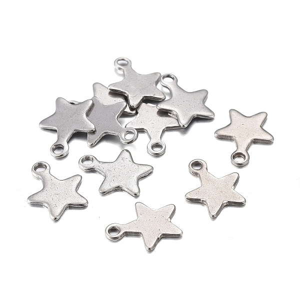 PandaHall 201 Stainless Steel Charms, Laser Cut, Stamping Blank Tag, Star, Stainless Steel Color, 10x8.5x0.7mm, Hole: 1.4mm 201 Stainless...
PandaHall 201 Stainless Steel Charms, Laser Cut, Stamping Blank Tag, Star, Stainless Steel Color, 10x8.5x0.7mm, Hole: 1.4mm 201 Stainless...