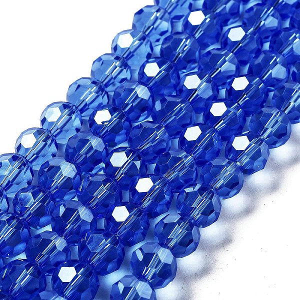 PandaHall Electroplate Transparent Glass Beads Strands, Faceted(32 Facets), Round, Pearl Luster Plated, Royal Blue, 10mm, Hole: 1.2mm, about...
PandaHall Electroplate Transparent Glass Beads Strands, Faceted(32 Facets), Round, Pearl Luster Plated, Royal Blue, 10mm, Hole: 1.2mm, about...