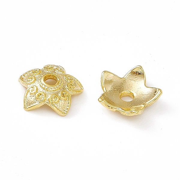 PandaHall 5-Petal Brass Bead Cap, Cadmium Free & Lead Free, Long-Lasting Plated, Flower, Real 24K Gold Plated, 9x9x2.5mm, Hole: 1.8mm Brass
PandaHall 5-Petal Brass Bead Cap, Cadmium Free & Lead Free, Long-Lasting Plated, Flower, Real 24K Gold Plated, 9x9x2.5mm, Hole: 1.8mm Brass
