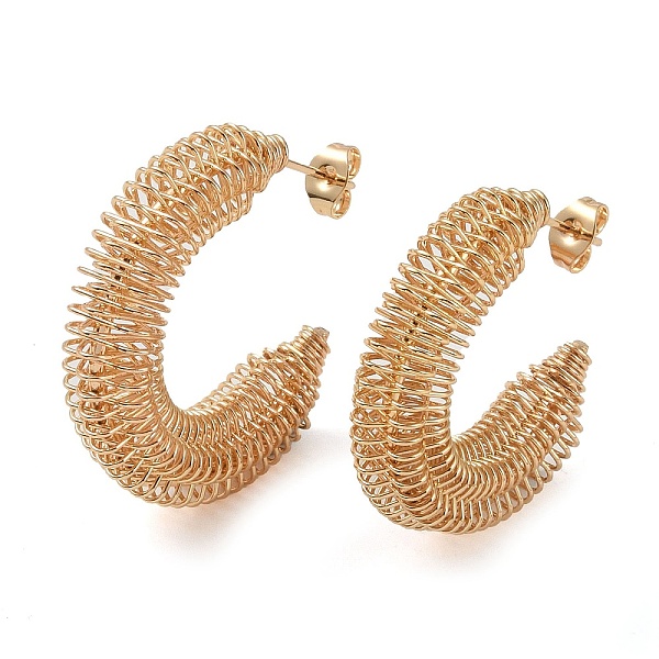 PandaHall 304 Stainless Steel Studs Earrings, Jewely for Women, Twisted Round, Golden, 32.5x8.5mm 304 Stainless Steel Twisted Round
PandaHall 304 Stainless Steel Studs Earrings, Jewely for Women, Twisted Round, Golden, 32.5x8.5mm 304 Stainless Steel Twisted Round
