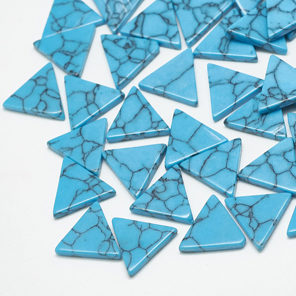 PandaHall Synthetic Turquoise Cabochons, Dyed, Triangle, Deep Sky Blue, 10x11x2mm Synthetic Turquoise Triangle Blue
PandaHall Synthetic Turquoise Cabochons, Dyed, Triangle, Deep Sky Blue, 10x11x2mm Synthetic Turquoise Triangle Blue