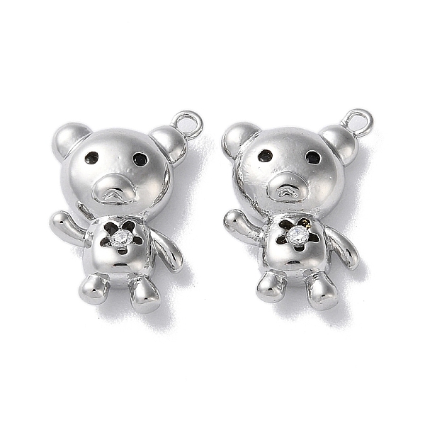 PandaHall Glass Charms, with Brass Findings, Bear Charm, Real Platinum Plated, 14.5x10.5x4mm, Hole: 1.2mm Brass+Glass Bear Clear
PandaHall Glass Charms, with Brass Findings, Bear Charm, Real Platinum Plated, 14.5x10.5x4mm, Hole: 1.2mm Brass+Glass Bear Clear