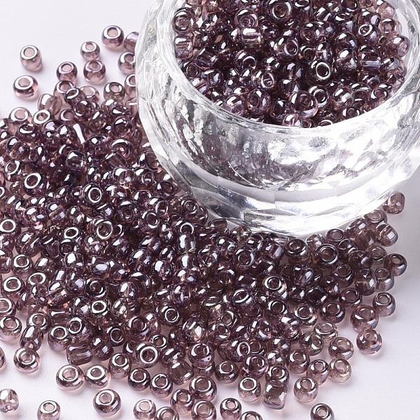 PandaHall Glass Seed Beads, Trans. Colours Lustered, Round, Rosy Brown, 3mm, Hole: 1mm, about 1111pcs/50g, 50g/bag, 18bags/2pounds Glass
PandaHall Glass Seed Beads, Trans. Colours Lustered, Round, Rosy Brown, 3mm, Hole: 1mm, about 1111pcs/50g, 50g/bag, 18bags/2pounds Glass