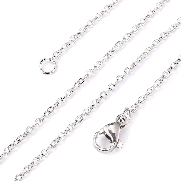 PandaHall 304 Stainless Steel Cable Chain Necklaces, with Lobster Claw Clasps, Stainless Steel Color, 17.7 inch(45cm), 1.5mm 304 Stainless...
PandaHall 304 Stainless Steel Cable Chain Necklaces, with Lobster Claw Clasps, Stainless Steel Color, 17.7 inch(45cm), 1.5mm 304 Stainless...