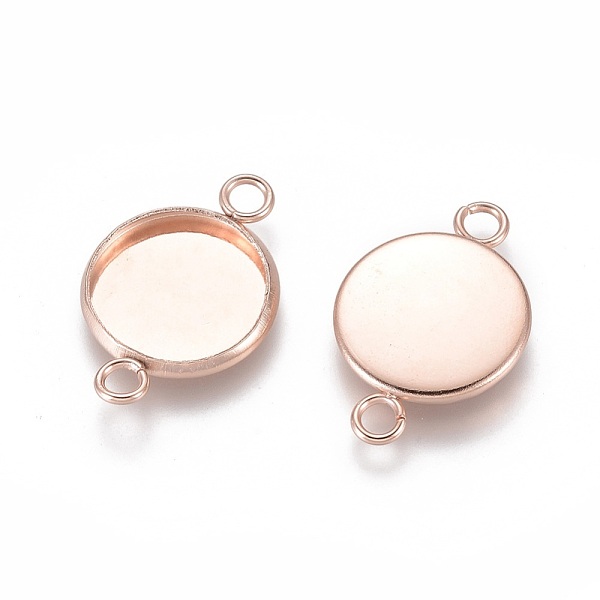 PandaHall 201 Stainless Steel Cabochon Connector Settings, Plain Edge Bezel Cups, Flat Round, Rose Gold, Tray: 12mm, 21x14x2mm, Hole: 2mm...
PandaHall 201 Stainless Steel Cabochon Connector Settings, Plain Edge Bezel Cups, Flat Round, Rose Gold, Tray: 12mm, 21x14x2mm, Hole: 2mm...