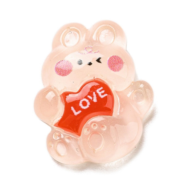 PandaHall Cartoon Transparent Resin Cabochons, Animal Cabochons, Rabbit, 23.5x19.5x7mm Resin Rabbit Pink
PandaHall Cartoon Transparent Resin Cabochons, Animal Cabochons, Rabbit, 23.5x19.5x7mm Resin Rabbit Pink