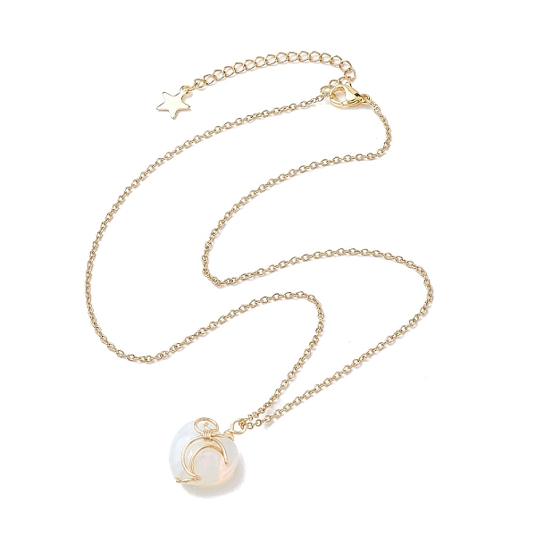 PandaHall Opalite Heart Pendant Necklaces, with 304 Stainless Steel Cable Chains, 18.39 inch(46.7cm) Opalite Heart
PandaHall Opalite Heart Pendant Necklaces, with 304 Stainless Steel Cable Chains, 18.39 inch(46.7cm) Opalite Heart