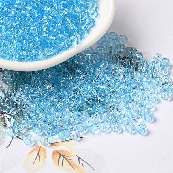 PandaHall Transparent Colours Glass Seed Beads, Rondelle, Deep Sky Blue, 6/0, 4x3mm, Hole: 1.4mm, about 5700pcs/pound Glass Rondelle
PandaHall Transparent Colours Glass Seed Beads, Rondelle, Deep Sky Blue, 6/0, 4x3mm, Hole: 1.4mm, about 5700pcs/pound Glass Rondelle