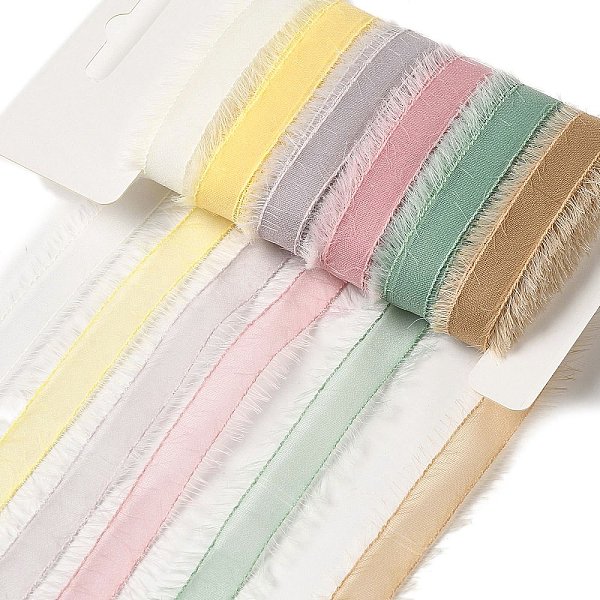 PandaHall Polyester and Nylon Raw Edged Ribbon Sets, for Bowknot Making, Gift Wrapping, Mixed Color, 3/8 inch(9~11mm), about 5.00 Yards..., Multicolor
PandaHall Polyester and Nylon Raw Edged Ribbon Sets, for Bowknot Making, Gift Wrapping, Mixed Color, 3/8 inch(9~11mm), about 5.00 Yards..., Multicolor
