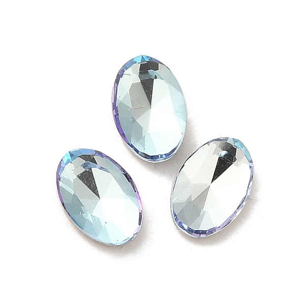 PandaHall Glass Rhinestone Cabochons, Point Back & Back Plated, Faceted, Oval, Light Azore, 6x4x2mm Glass Rhinestone Oval Blue
PandaHall Glass Rhinestone Cabochons, Point Back & Back Plated, Faceted, Oval, Light Azore, 6x4x2mm Glass Rhinestone Oval Blue