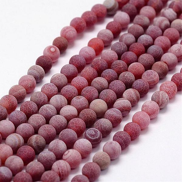 PandaHall Frosted Natural Weathered Agate Beads Strands, Round, Dyed & Heated, Red, 8mm, Hole: 1mm, about 48pcs/strand, 14.5 inch Weathered...
PandaHall Frosted Natural Weathered Agate Beads Strands, Round, Dyed & Heated, Red, 8mm, Hole: 1mm, about 48pcs/strand, 14.5 inch Weathered...