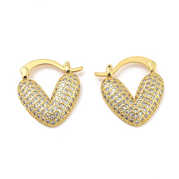 PandaHall Rack Plating Brass Micro Pave Cubic Zirconia Heart Hoop Earrings for Women, Lead Free & Cadmium Free, Long-Lasting Plated, Real..., Clear
PandaHall Rack Plating Brass Micro Pave Cubic Zirconia Heart Hoop Earrings for Women, Lead Free & Cadmium Free, Long-Lasting Plated, Real..., Clear