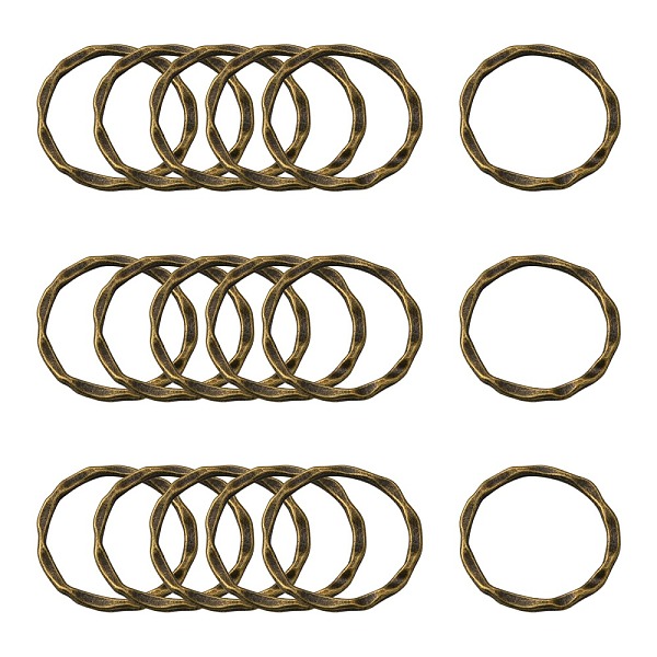 PandaHall Tibetan Style Linking Rings, Circle Frames, Lead Free and Nickel Free, Antique Bronze Color, 22x1.5mm, about 18.5mm inner diameter...
PandaHall Tibetan Style Linking Rings, Circle Frames, Lead Free and Nickel Free, Antique Bronze Color, 22x1.5mm, about 18.5mm inner diameter...
