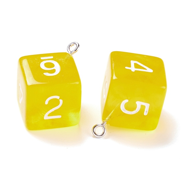 PandaHall Transparent Acrylic Pendants, with Iron Finding, Dice, Yellow, 28x21x16mm, Hole: 2mm Iron+Acrylic Square Yellow
PandaHall Transparent Acrylic Pendants, with Iron Finding, Dice, Yellow, 28x21x16mm, Hole: 2mm Iron+Acrylic Square Yellow