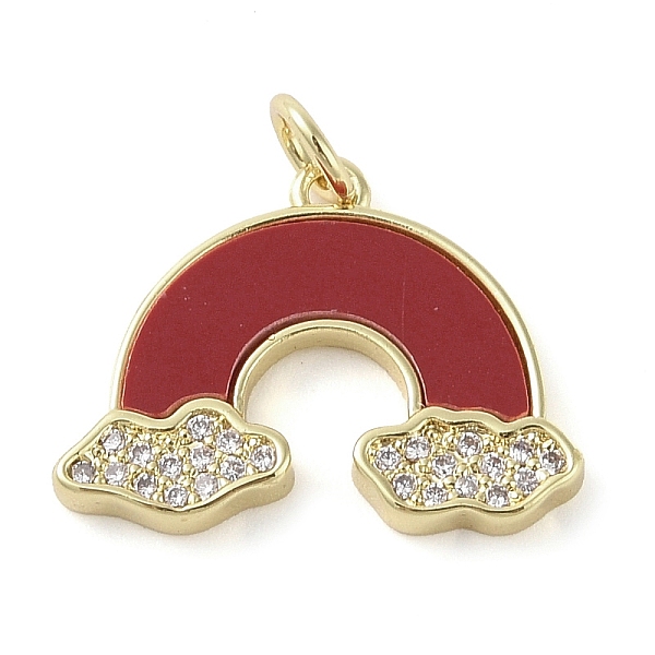 PandaHall Dyed Synthetic Turquoise Pendants, Brass Micro Pave Clear Cubic Zirconia Rainbow Charms, Real 18K Gold Plated, FireBrick..., Red
PandaHall Dyed Synthetic Turquoise Pendants, Brass Micro Pave Clear Cubic Zirconia Rainbow Charms, Real 18K Gold Plated, FireBrick..., Red