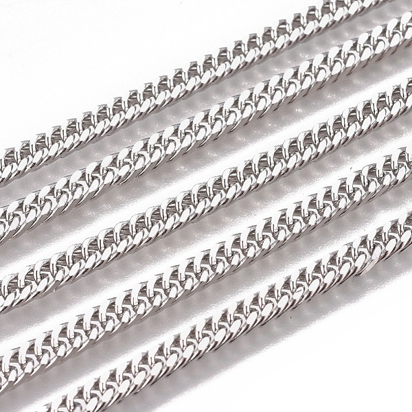 PandaHall Handmade 201 Stainless Steel Curb Chains, Twisted Chains, Unwelded, Faceted, Stainless Steel Color, 5x3.5x1.8mm, Wire: 0.8mm 201...
PandaHall Handmade 201 Stainless Steel Curb Chains, Twisted Chains, Unwelded, Faceted, Stainless Steel Color, 5x3.5x1.8mm, Wire: 0.8mm 201...