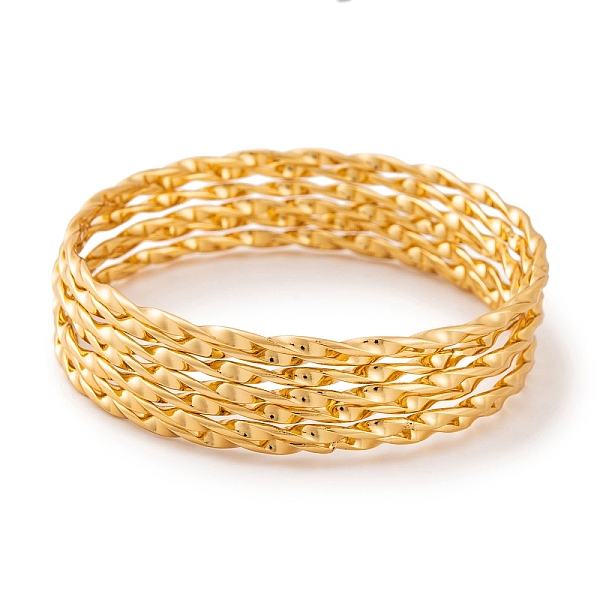 PandaHall 7Pcs Vacuum Plating 304 Stainless Steel Textured Ring Bangles Set for Women, Golden, 2mm, Inner Diameter: 2-1/8 inch(5.5cm) 304...
PandaHall 7Pcs Vacuum Plating 304 Stainless Steel Textured Ring Bangles Set for Women, Golden, 2mm, Inner Diameter: 2-1/8 inch(5.5cm) 304...