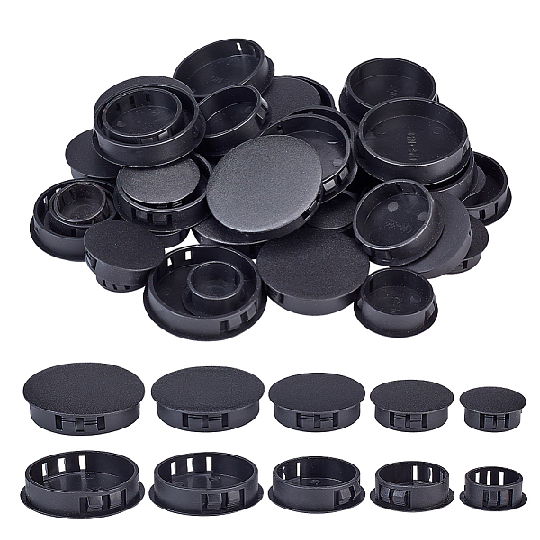 PandaHall AHADEMAKER 50Pcs 5 Style Plastic Hole Plugs, Snap in Flush Type Hole Plugs, Post Pipe Insert End Caps, for Furniture Fencing, Flat..., Black
PandaHall AHADEMAKER 50Pcs 5 Style Plastic Hole Plugs, Snap in Flush Type Hole Plugs, Post Pipe Insert End Caps, for Furniture Fencing, Flat..., Black