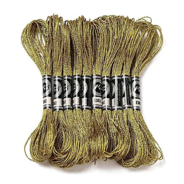 PandaHall 10 Skeins 12-Ply Metallic Polyester Embroidery Floss, Glitter Cross Stitch Threads for Craft Needlework Hand Embroidery..., Gold
PandaHall 10 Skeins 12-Ply Metallic Polyester Embroidery Floss, Glitter Cross Stitch Threads for Craft Needlework Hand Embroidery..., Gold