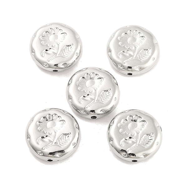 PandaHall CCB Plastic Beads, Flat Round with Flower, Platinum, 18x5.5mm, Hole: 1.6mm, about 407pcs/500g Plastic Flat Round
PandaHall CCB Plastic Beads, Flat Round with Flower, Platinum, 18x5.5mm, Hole: 1.6mm, about 407pcs/500g Plastic Flat Round