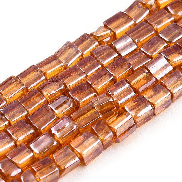 PandaHall Transparent Electroplate Glass Bead Strands, AB Color Plated, Rectangle, Peru, 3~8.5x3.5~4x3.5~4mm, Hole: 1.2mm, about..., Brown
PandaHall Transparent Electroplate Glass Bead Strands, AB Color Plated, Rectangle, Peru, 3~8.5x3.5~4x3.5~4mm, Hole: 1.2mm, about..., Brown