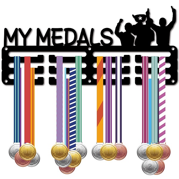 PandaHall Sports Theme Iron Medal Hanger Holder Display Wall Rack, 3-Line, with Screws, Artistic Swimming, Trophy, 130x290mm, Hole: 5mm Iron...
PandaHall Sports Theme Iron Medal Hanger Holder Display Wall Rack, 3-Line, with Screws, Artistic Swimming, Trophy, 130x290mm, Hole: 5mm Iron...