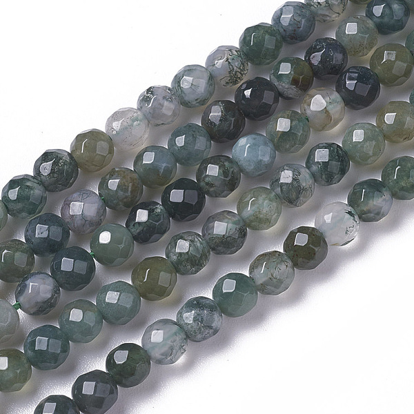 PandaHall Natural Moss Agate Beads Strands, Faceted, Round, 3~3.5x2.5~3mm, Hole: 0.3mm, about 114~141pcs/strand, 15.1~16.4 inch(38.4~41.8cm)...
PandaHall Natural Moss Agate Beads Strands, Faceted, Round, 3~3.5x2.5~3mm, Hole: 0.3mm, about 114~141pcs/strand, 15.1~16.4 inch(38.4~41.8cm)...