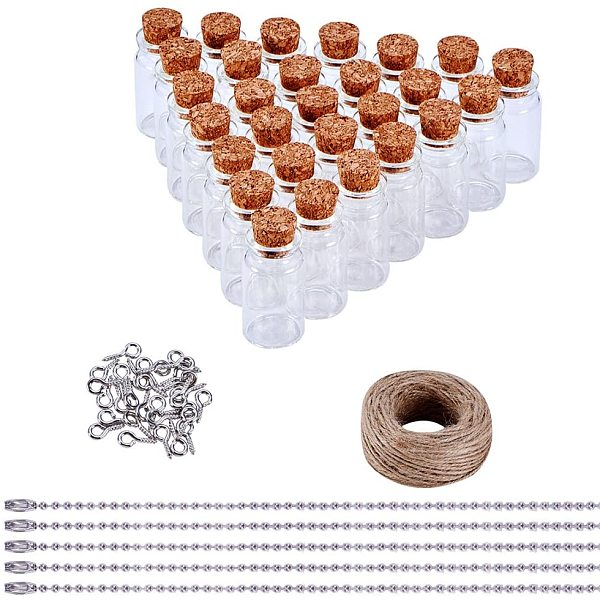 PandaHall Glass Jar Glass Wishing Bottles, with Cork Stopper, Bead Containers, Mixed Color, 40x22mm, Inner Diameter: 13mm, Cork Stopper..., Multicolor
PandaHall Glass Jar Glass Wishing Bottles, with Cork Stopper, Bead Containers, Mixed Color, 40x22mm, Inner Diameter: 13mm, Cork Stopper..., Multicolor