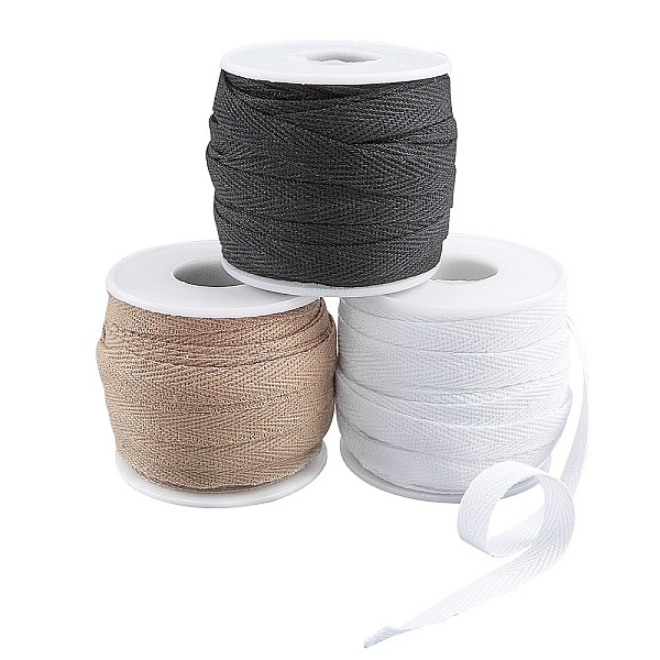 PandaHall Cotton Twill Tape Ribbons, Herringbone Ribbons, for Sewing Craft, Mixed Color, 3/8 inch(10mm), 3colors/set Cotton Multicolor
PandaHall Cotton Twill Tape Ribbons, Herringbone Ribbons, for Sewing Craft, Mixed Color, 3/8 inch(10mm), 3colors/set Cotton Multicolor