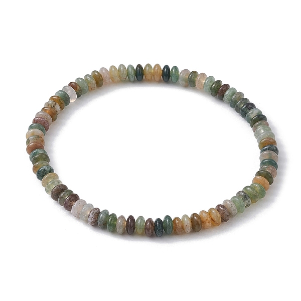 PandaHall Natural Indian Agate Rondelle Beaded Stretch Bracelets, Inner Diameter: 2 inch(5.15cm) Indian Agate Rondelle
PandaHall Natural Indian Agate Rondelle Beaded Stretch Bracelets, Inner Diameter: 2 inch(5.15cm) Indian Agate Rondelle