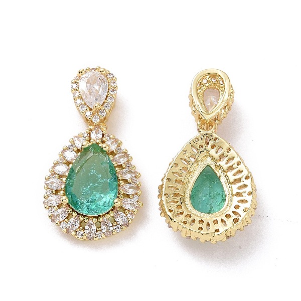 PandaHall Brass Micro Pave Cubic Zirconia Pendants, Teardrop Charms, Golden, Aquamarine, 18x13x5mm, Hole: 1.5x3mm Brass+Cubic Zirconia..., Green
PandaHall Brass Micro Pave Cubic Zirconia Pendants, Teardrop Charms, Golden, Aquamarine, 18x13x5mm, Hole: 1.5x3mm Brass+Cubic Zirconia..., Green