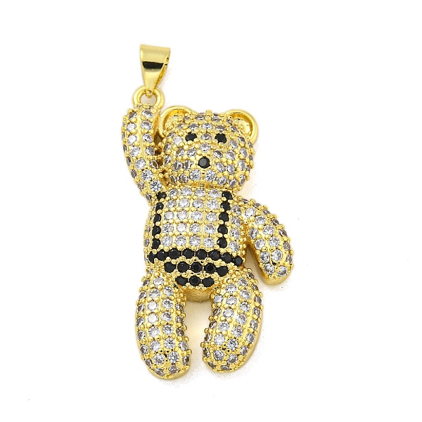 PandaHall Brass Micro Pave Clear Cubic Zirconia Pendants, Real 18K Gold Plated, Bear, Black, 35x21x6mm, Hole: 4.5x3mm Brass+Cubic Zirconia...
PandaHall Brass Micro Pave Clear Cubic Zirconia Pendants, Real 18K Gold Plated, Bear, Black, 35x21x6mm, Hole: 4.5x3mm Brass+Cubic Zirconia...