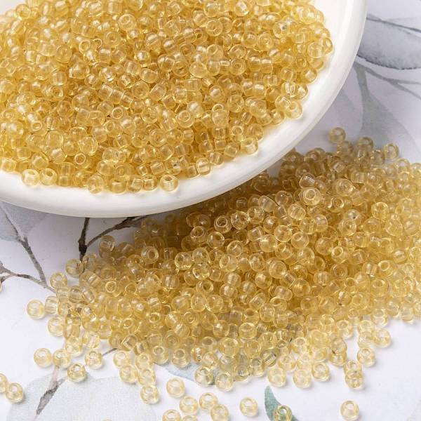 PandaHall MIYUKI Round Rocailles Beads, Japanese Seed Beads, (RR132L) Transparent Light Topaz, 8/0, 3mm, Hole: 1mm, about 2111~2277pcs/50g..., Brown
PandaHall MIYUKI Round Rocailles Beads, Japanese Seed Beads, (RR132L) Transparent Light Topaz, 8/0, 3mm, Hole: 1mm, about 2111~2277pcs/50g..., Brown