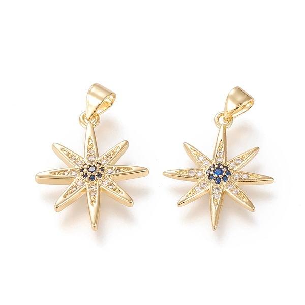 PandaHall Brass Micro Pave Cubic Zirconia Pendants, with Snap on Bail, Long-Lasting Plated, North Star, Clear & Royal Blue, Real 18K Gold...
PandaHall Brass Micro Pave Cubic Zirconia Pendants, with Snap on Bail, Long-Lasting Plated, North Star, Clear & Royal Blue, Real 18K Gold...