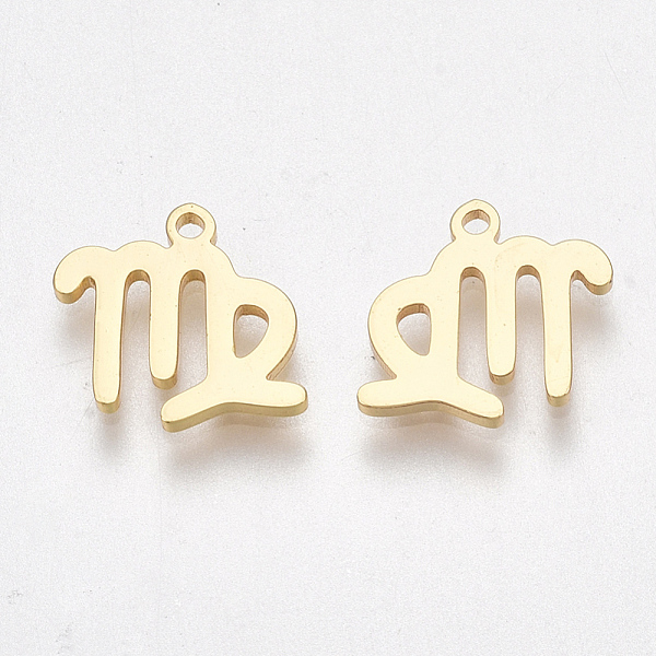 PandaHall Ion Plating(IP) 304 Stainless Steel Charms, Constellation, Golden, Virgo, 9.5x10x1mm, Hole: 0.8mm 304 Stainless Steel...
PandaHall Ion Plating(IP) 304 Stainless Steel Charms, Constellation, Golden, Virgo, 9.5x10x1mm, Hole: 0.8mm 304 Stainless Steel...