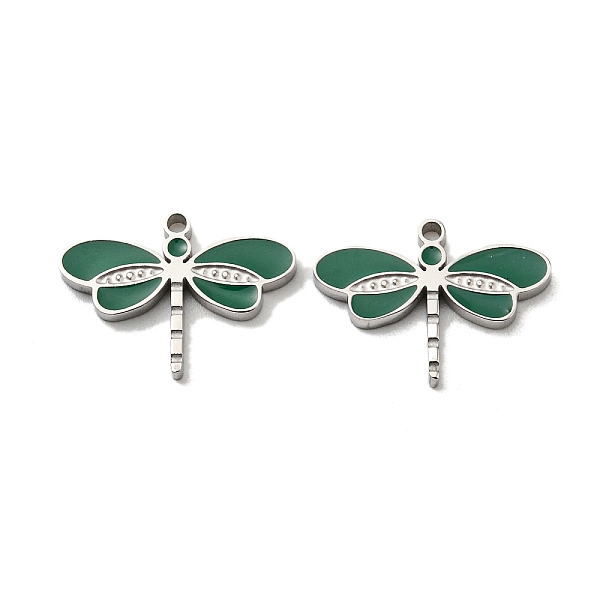 PandaHall 304 Stainless Steel Pendants, with Enamel, Dragonfly Charm, Stainless Steel Color, 11.5x16x1.5mm, Hole: 1.2mm Stainless..., Green
PandaHall 304 Stainless Steel Pendants, with Enamel, Dragonfly Charm, Stainless Steel Color, 11.5x16x1.5mm, Hole: 1.2mm Stainless..., Green
