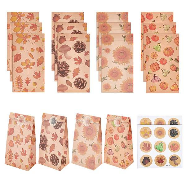 PandaHall 12Pcs 4 Styles Thanksgiving Day Rectangle Kraft Paper Candy Storage Pouches Gift Shopping Bags, Autumn Harvest Vegetable Leaf Bag..., Orange
PandaHall 12Pcs 4 Styles Thanksgiving Day Rectangle Kraft Paper Candy Storage Pouches Gift Shopping Bags, Autumn Harvest Vegetable Leaf Bag..., Orange