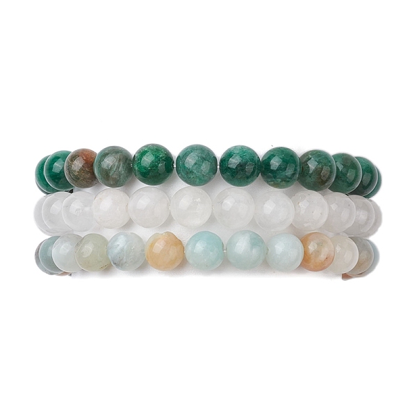 PandaHall 3Pcs 3 Styles Natural Mixed Gemstone Round Beaded Stretch Bracelets Set, Inner Diameter: 2 inch(5.05~5.15cm), 1Pc/style Mixed...
PandaHall 3Pcs 3 Styles Natural Mixed Gemstone Round Beaded Stretch Bracelets Set, Inner Diameter: 2 inch(5.05~5.15cm), 1Pc/style Mixed...