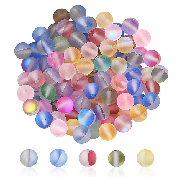 PandaHall 100Pcs Synthetic Moonstone Beads, Frosted, Round, Colorful, 6mm, Hole: 1mm Moonstone Round
PandaHall 100Pcs Synthetic Moonstone Beads, Frosted, Round, Colorful, 6mm, Hole: 1mm Moonstone Round