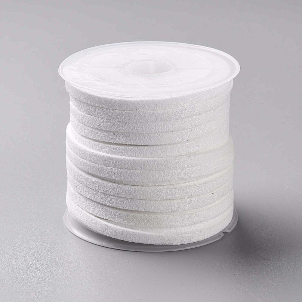 PandaHall Faux Suede Cord, Faux Suede Lace, White, 3x1.5mm, about 5.46 yards(5m)/roll, 25rolls/bag Faux Suede White
PandaHall Faux Suede Cord, Faux Suede Lace, White, 3x1.5mm, about 5.46 yards(5m)/roll, 25rolls/bag Faux Suede White