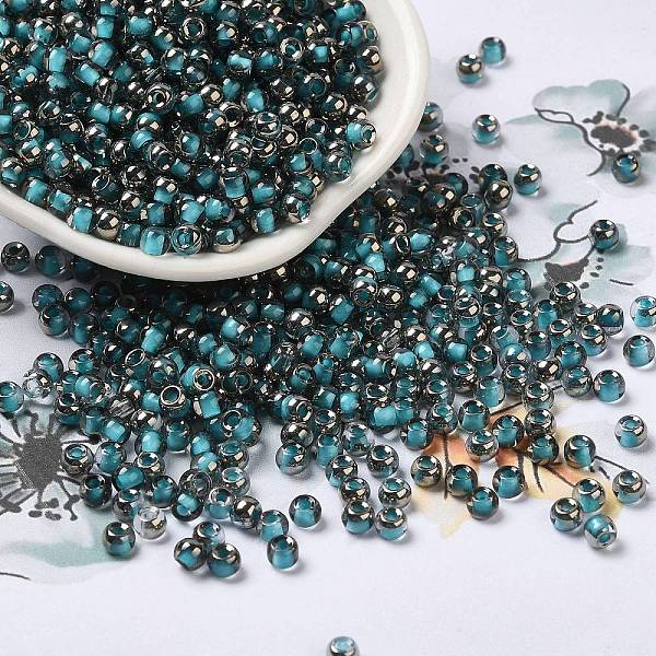PandaHall Transparent Inside Colours Glass Seed Beads, Half Plated, Round Hole, Round, Sky Blue, 4x3mm, Hole: 1.2mm, 7650pcs/pound Glass
PandaHall Transparent Inside Colours Glass Seed Beads, Half Plated, Round Hole, Round, Sky Blue, 4x3mm, Hole: 1.2mm, 7650pcs/pound Glass