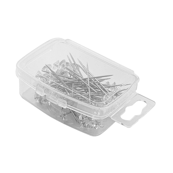 PandaHall 50Pcs Crystal Head Steel Sewing Craft Positioning Needles, Handmade Cloth Fixing Dressmaking Pins, Wedding Bouquet Decoration Flat..., Clear
PandaHall 50Pcs Crystal Head Steel Sewing Craft Positioning Needles, Handmade Cloth Fixing Dressmaking Pins, Wedding Bouquet Decoration Flat..., Clear