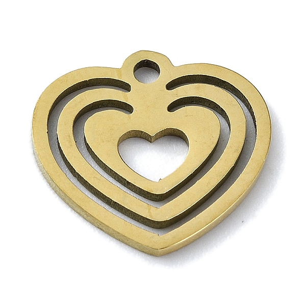 PandaHall 304 Stainless Steel Charms, Laser Cut, Heart Charm, Golden, 12.5x13.5x1mm, Hole: 1.4mm 304 Stainless Steel Heart
PandaHall 304 Stainless Steel Charms, Laser Cut, Heart Charm, Golden, 12.5x13.5x1mm, Hole: 1.4mm 304 Stainless Steel Heart