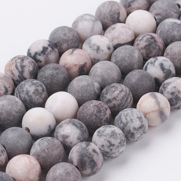 PandaHall Natural Pink Zebra Jasper Beads Strands, Frosted, Round, 10mm, Hole: 1mm, about 40pcs/strand, 15.3 inch(39cm) Zebra Jasper Round
PandaHall Natural Pink Zebra Jasper Beads Strands, Frosted, Round, 10mm, Hole: 1mm, about 40pcs/strand, 15.3 inch(39cm) Zebra Jasper Round