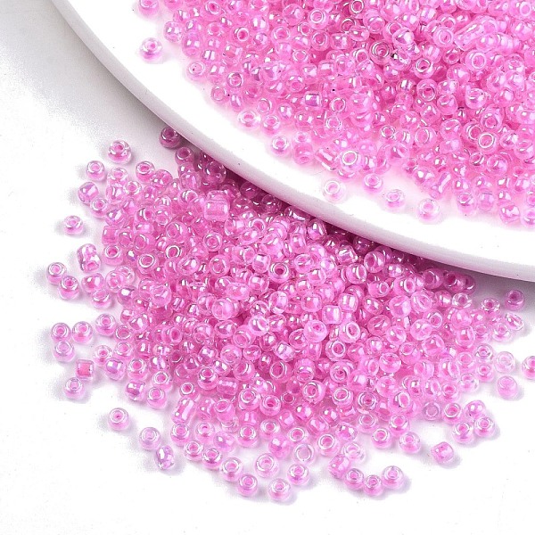 PandaHall 6/0 Glass Seed Beads, Inside Colours, Round Hole, Round, Transparent Colours Rainbow, Pearl Pink, 6/0, 4~5x2.5~4.5mm, Hole: 1.2mm...
PandaHall 6/0 Glass Seed Beads, Inside Colours, Round Hole, Round, Transparent Colours Rainbow, Pearl Pink, 6/0, 4~5x2.5~4.5mm, Hole: 1.2mm...