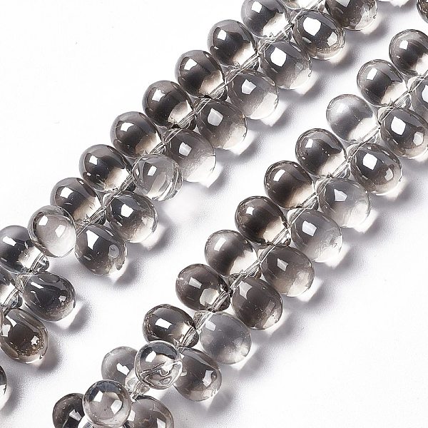 PandaHall Electroplate Glass Beads Strands, Top Drilled Beads, Pearl Luster Plated, Teardrop, Gray, 13~13.5x9.5mm, Hole: 0.9mm, about...
PandaHall Electroplate Glass Beads Strands, Top Drilled Beads, Pearl Luster Plated, Teardrop, Gray, 13~13.5x9.5mm, Hole: 0.9mm, about...