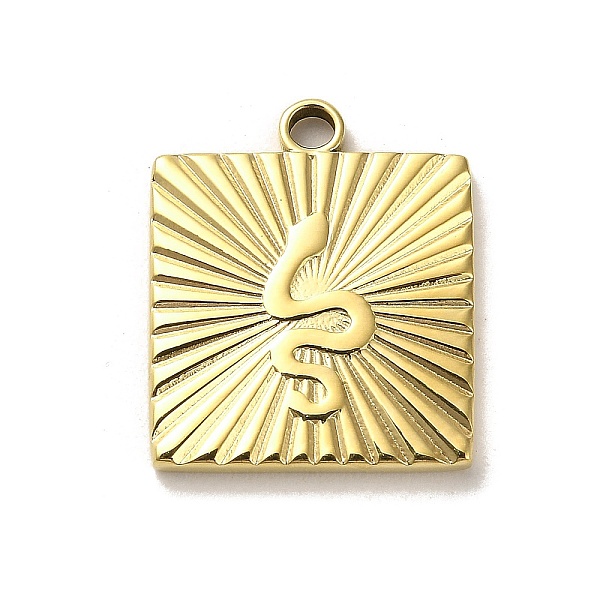 PandaHall 304 Stainless Steel Pendants, Square with Snake Charms, Real 14K Gold Plated, 22x18.5x2mm, Hole: 2.5mm 304 Stainless Steel Square
PandaHall 304 Stainless Steel Pendants, Square with Snake Charms, Real 14K Gold Plated, 22x18.5x2mm, Hole: 2.5mm 304 Stainless Steel Square