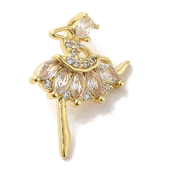 PandaHall Brass Cubic Zirconia Pendants, Ballerina, Real 14K Gold Plated, 19x14x2mm, Hole: 5mm Brass+Cubic Zirconia Others Clear
PandaHall Brass Cubic Zirconia Pendants, Ballerina, Real 14K Gold Plated, 19x14x2mm, Hole: 5mm Brass+Cubic Zirconia Others Clear